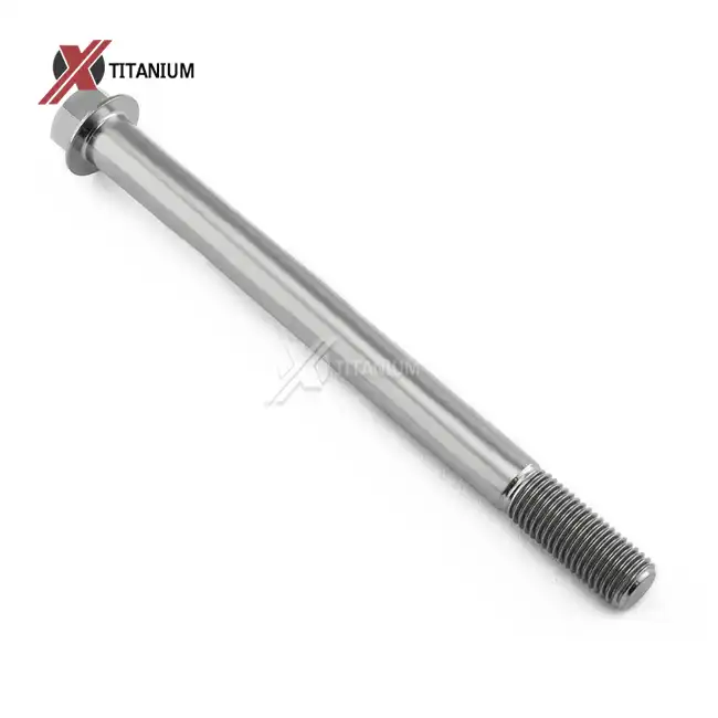 m10 x 120 titanium flange hex head bolt